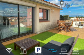 T2 Toit-Terrasse Canet - Plage à 5 min à pieds